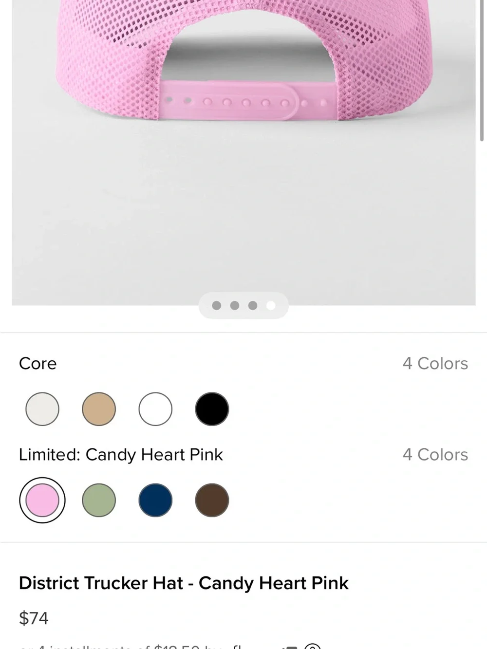 ALO Yoga District Trucker Hat – Candy Heart Pink